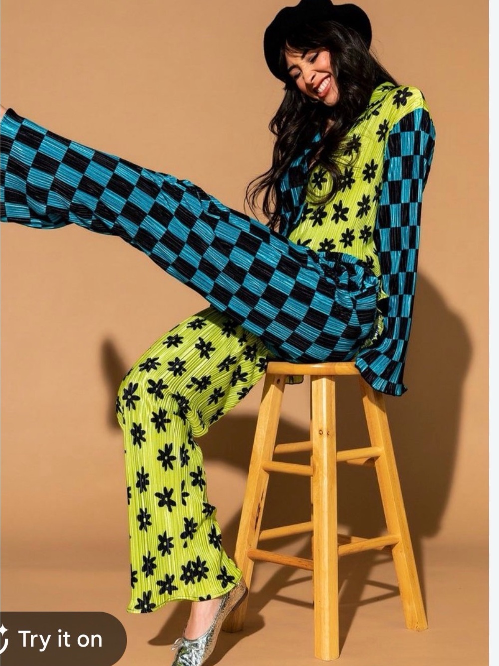 Dressed in Lala Retro Dream Plissé Set size M